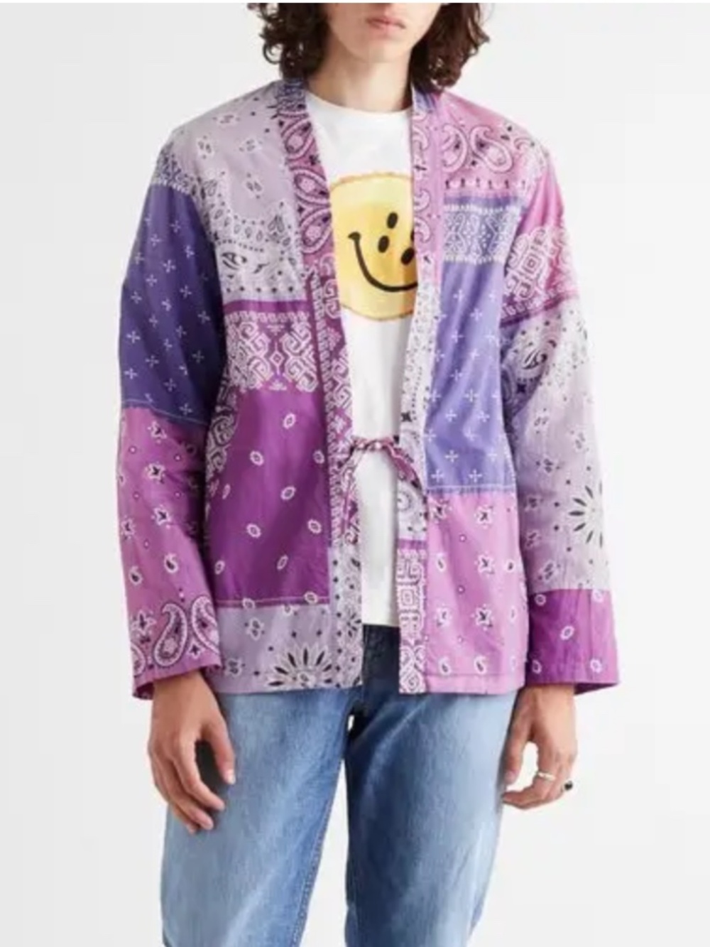 KAPITAL Kakashi Patchwork Bandana-Print Cotton-Gauze Shirt Medium